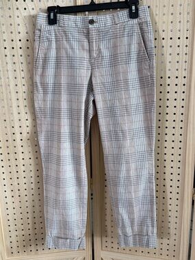 Banana Republic Men's Plaid Chinos in Beige and Taupe